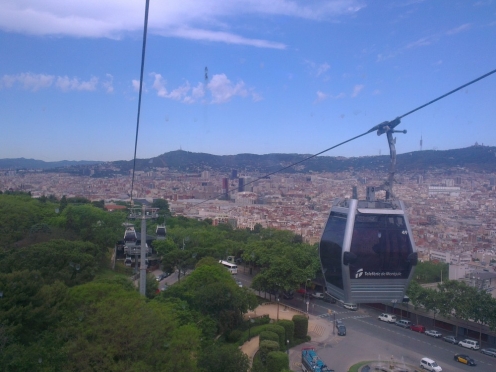 Monjuic hill Cable car ride to Spanish village ,Olympic village ,Gothic Quarter [4 hours]
