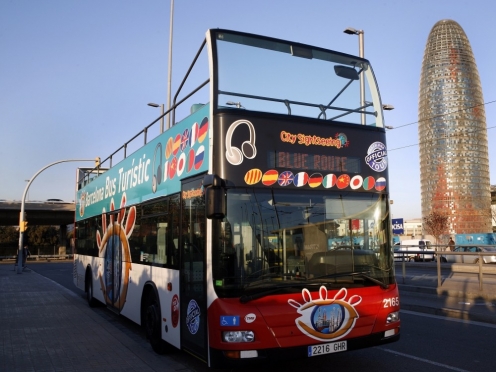 Hop on Hop off bus tour city sightseeing.