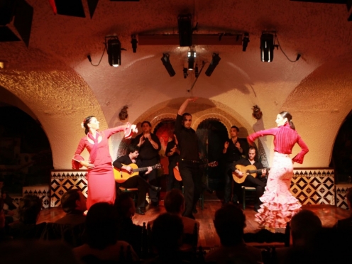 4 hours night tour of Seville including flamenco show with drinks and tapas[Vegetarian options available]