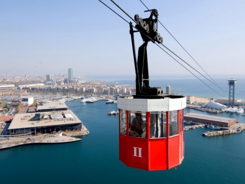 Monjuic hill Cable car ride to Spanish village ,Olympic village ,Gothic Quarter [4 hours]