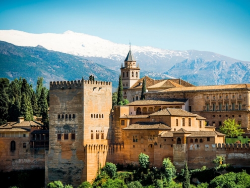 Day tour to Grenada , Alhambra Palace from Seville .
