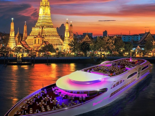 Cruise with dinner and sightseeing.