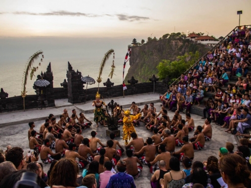 Uluwatu and Kechak dance Sunset and seaside candle light dinner at Jimabaran beach.