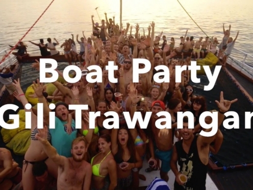 Jiggy Boat Party from Gili Trawangan Island on Wednesday & Saturdays [1 to 6 pm]