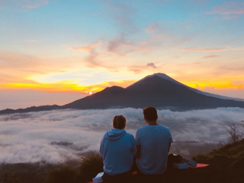 Coffee plantations Bali Pulina and mount Batur , Rice fields ,Celuk & Painting village, Barong Dance
