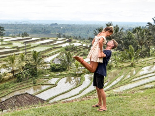 Jatiluwih Rice terraces [ UNESCO heritage ] and Sea Temples Ulun Danu Beratan.