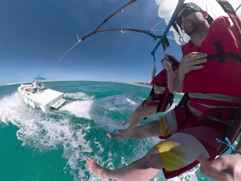 Water sports parasailing , snorkelling ,  Glass bottom boat .