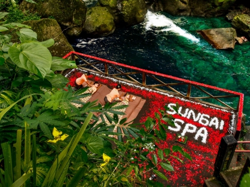 Spa over a River experience or Spa in the middle of Jungle.