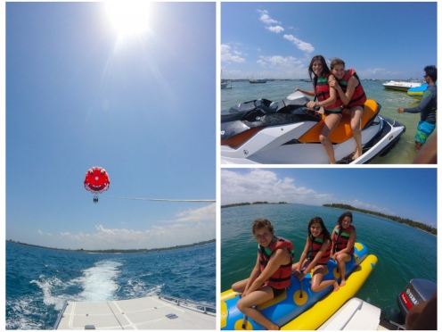 Parasailing , snorkelling  , scuba , Glass bottom boat