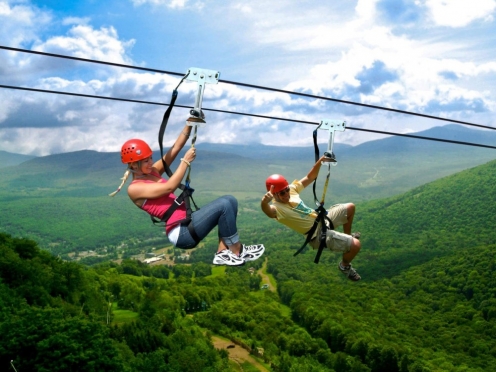 Zipline Adventure. [ Casela Park]
