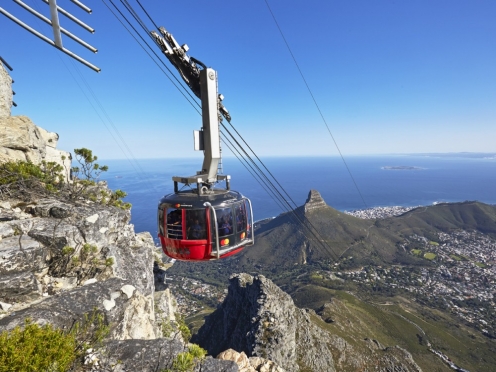 Seal Island with Table Mountain Cable Car Ariel Views
