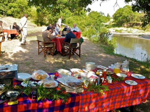 Stay & Game Drive Mara River with breakfast around the River .