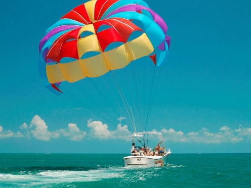 Water sports parasailing , snorkelling ,  Glass bottom boat ,