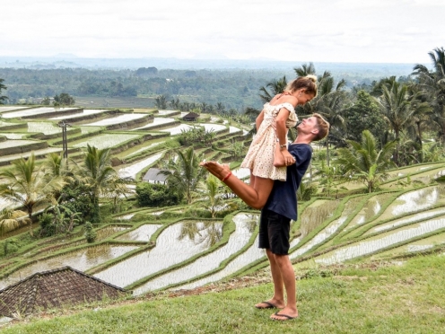 Jatiluwih Rice terraces [ UNESCO heritage ] and Sea Temples Ulun Danu Beratan.
