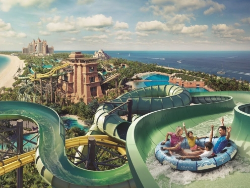 Adventure Water Park at the Atlantis , Dolphin Bay .