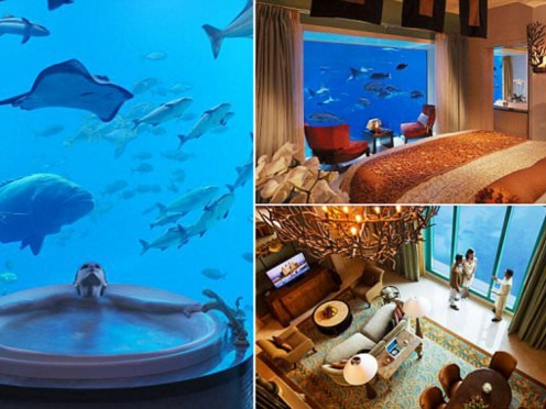 Underwater Suites in Atlantis The Palm Hotel 