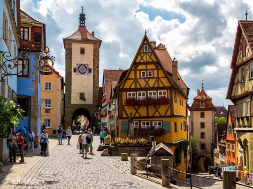 Ancient Roman fort and Rothenburg Castle
