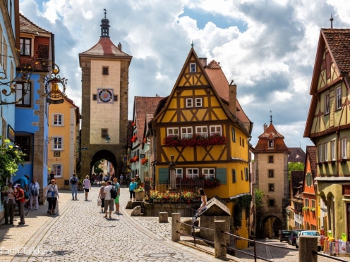 Ancient Roman fort and Rothenburg Castle