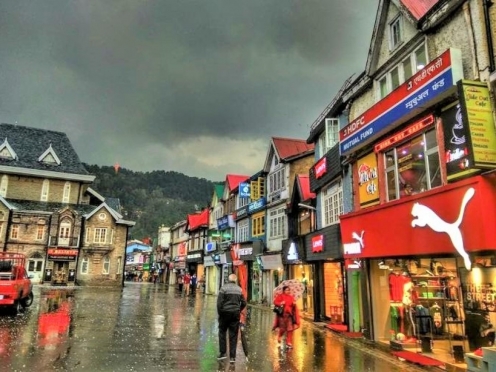 The Mall Road & Market Shimla 